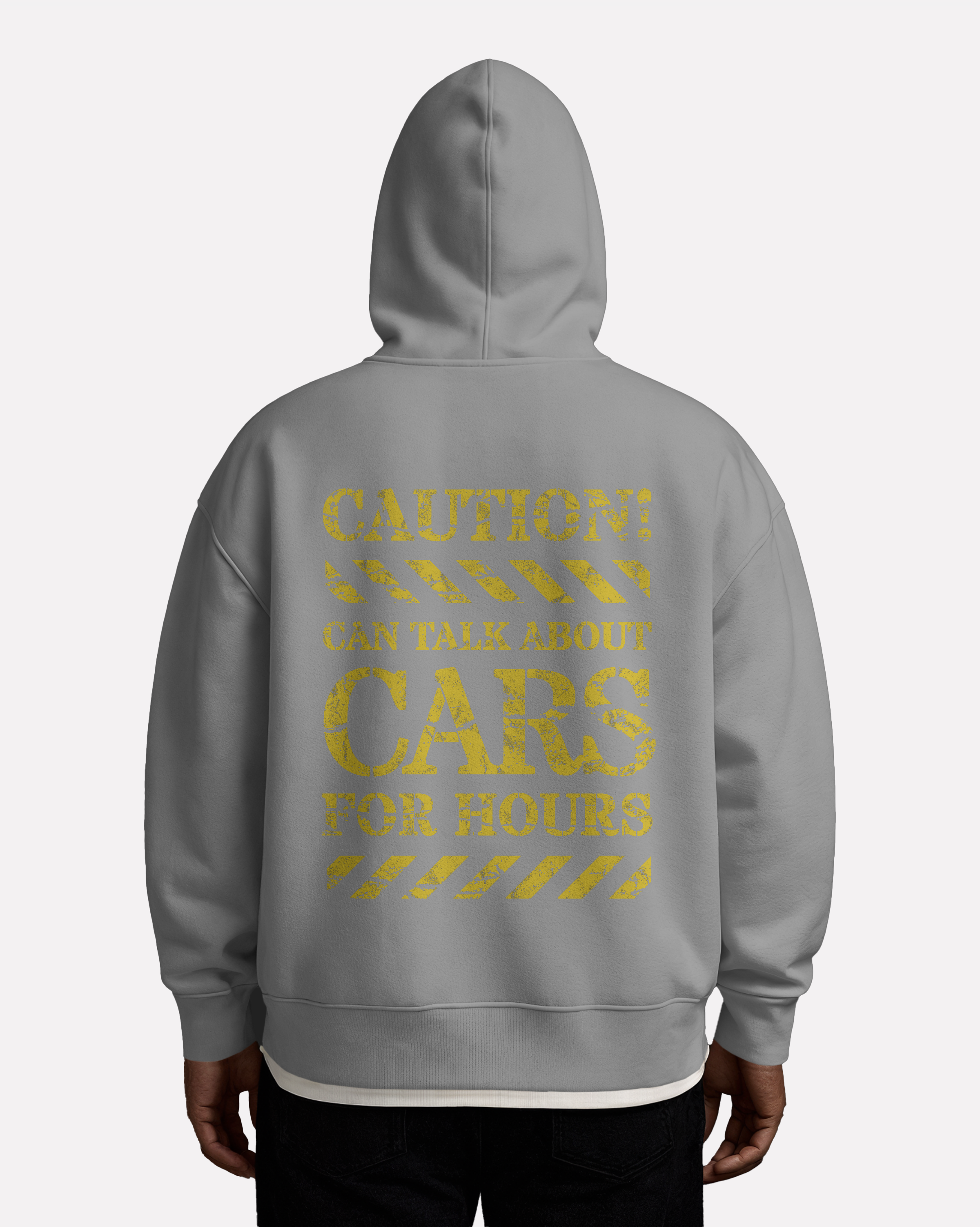 Caution! - Oversized Zipper Hoodie