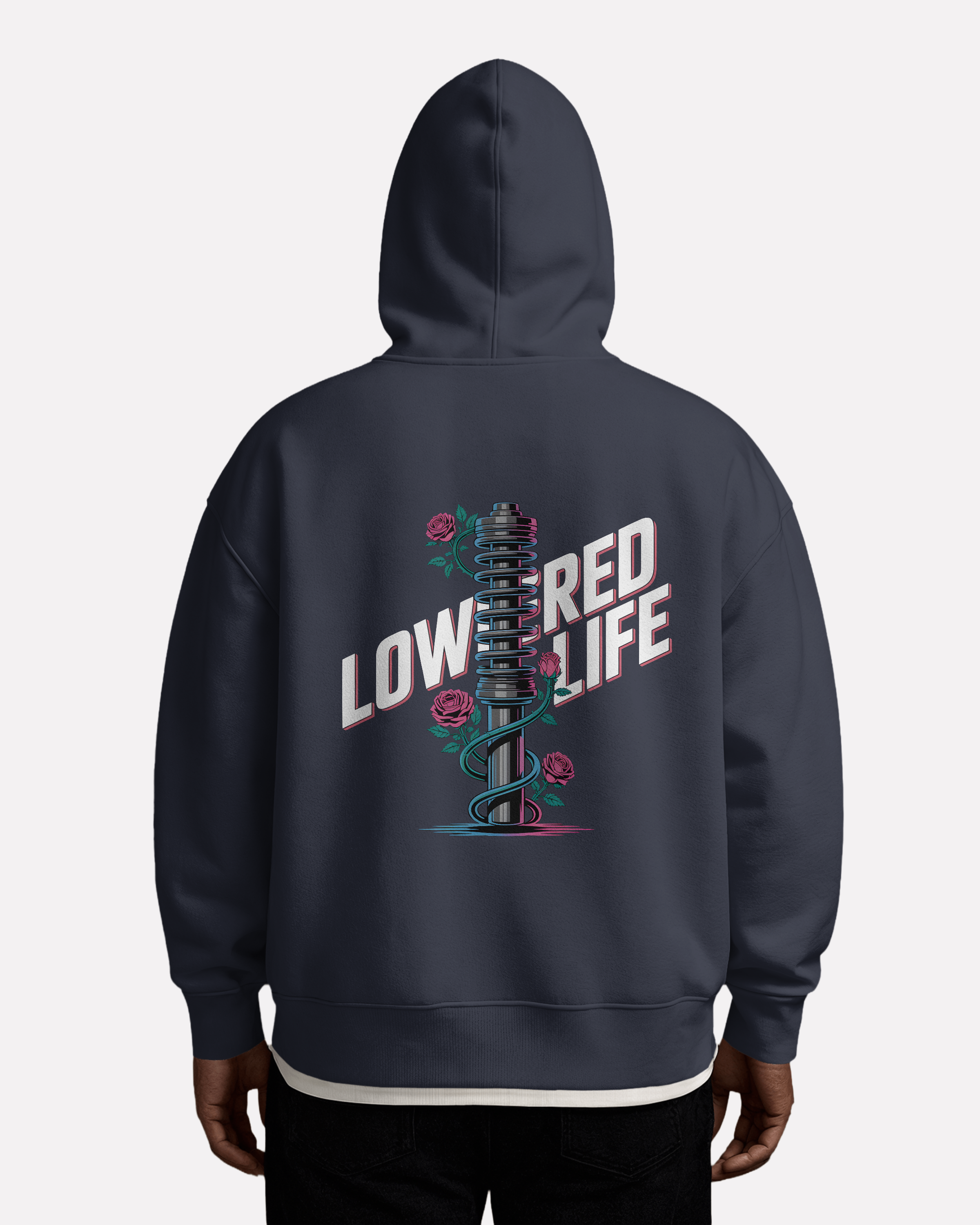 LOWERED LIFE – OVERSIZE ZIP HOODIE